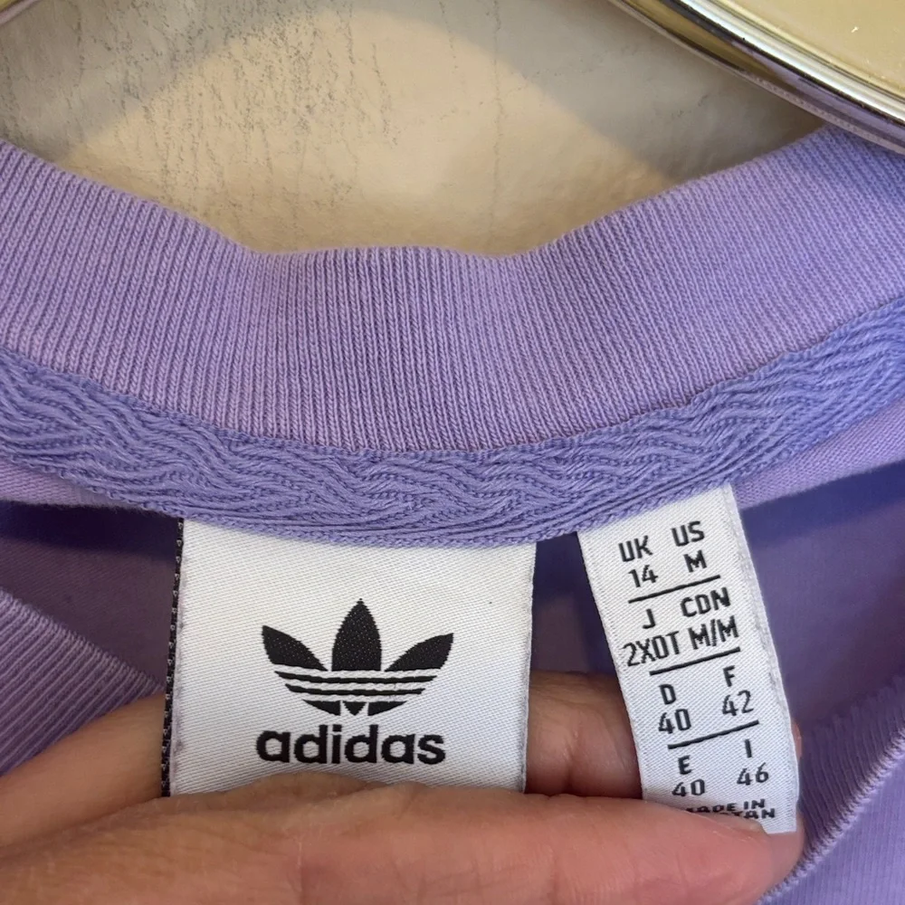 Adidas Women's Purple Long Sleeve Tee - Picture 2 of 2